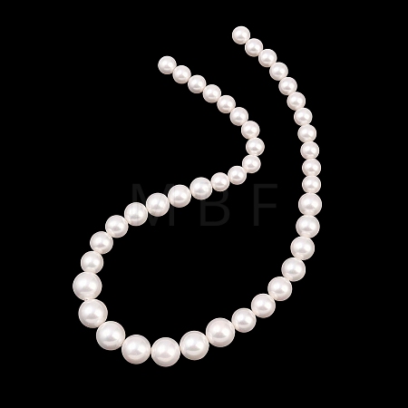 Electroplated Glass Pearl Graduated Beads Strands BSHE-C011-03B-1