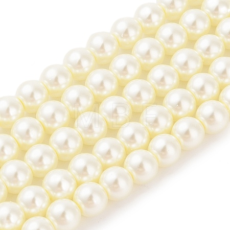Eco-Friendly Glass Pearl Beads HY-J002-8mm-HX065-1