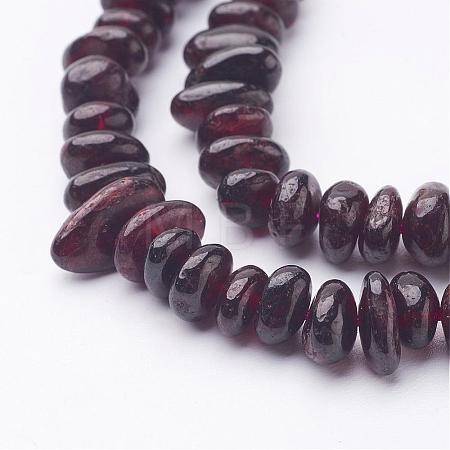 Natural Garnet Beads Strands X-G-J234-15-1