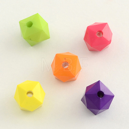 Opaque Acrylic Beads SACR-Q099-84B-1