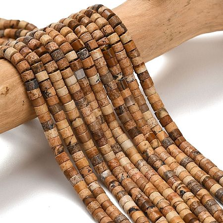 Natural Picture Jasper Beads Strands G-P608-A12-01-1