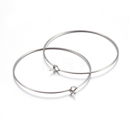 316 Surgical Stainless Steel Wine Glass Charms Rings STAS-L214-01F-1