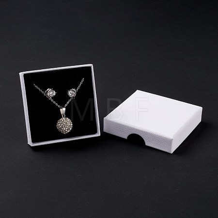 Paper with Sponge Mat Necklace Boxes OBOX-G018-01A-03-1