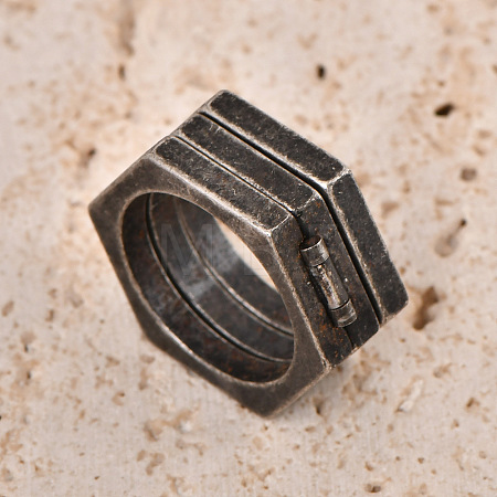 304 Stainless Steel Folding Finger Rings for Men WG34ADE-07-1