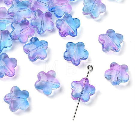 30Pcs Baking Paint Glass Beads GLAA-FS0001-99F-1
