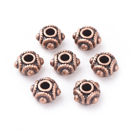 Tibetan Red Copper Metal Beads RLF1244Y-1