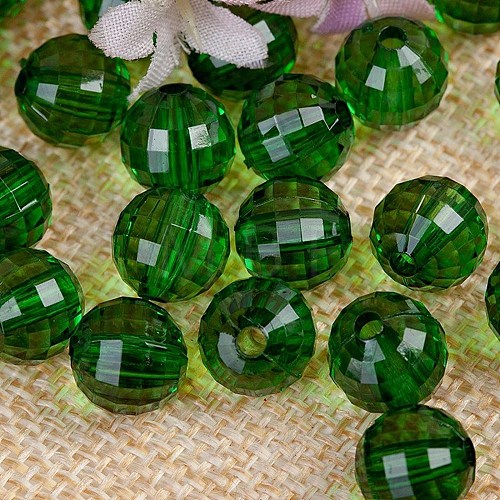 Transparent Acrylic Beads TACR-NH0001-D-12-1