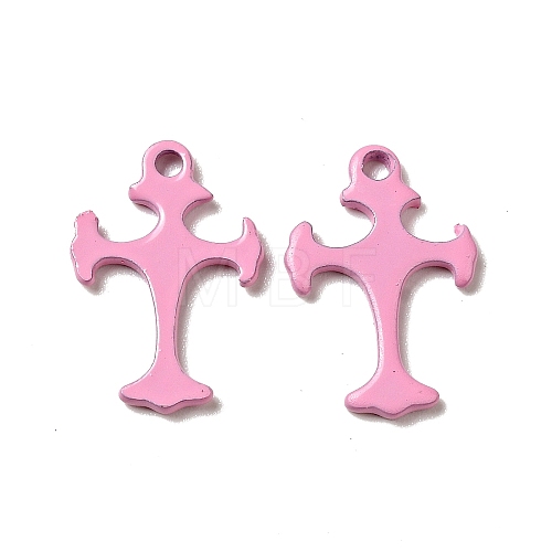 Spray Painted 201 Stainless Steel Charms STAS-G304-26D-1