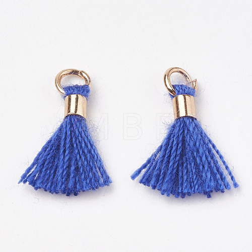 Polycotton(Polyester Cotton) Tassel Pendant Decorations FIND-S275-13G-1