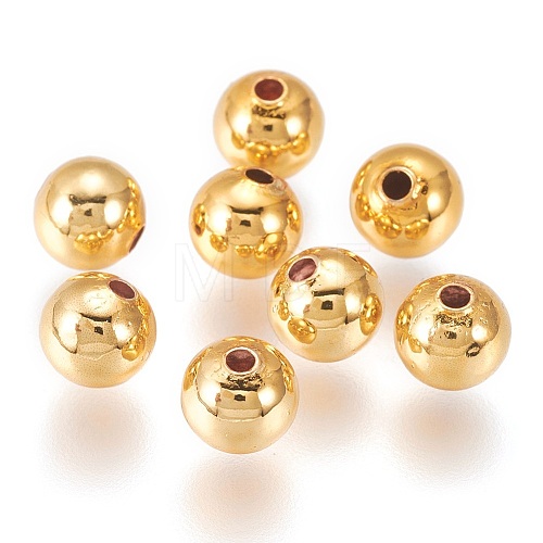 Brass Beads KK-E759-6mm-09G-1