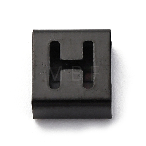 Ion Plating(IP) 304 Stainless Steel Square Slide Charms STAS-L132-04H-B-1