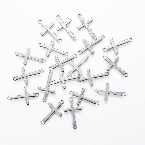 20Pcs 201 Stainless Steel Connector Charms STAS-YW0001-30P-1