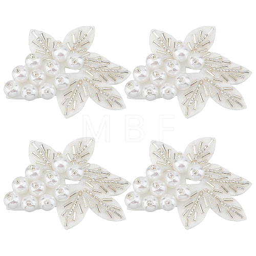 3D Imitation Pearl Flower Ornament Accessories DIY-WH0343-11-1