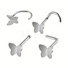 316L Surgical Stainless Steel Nose Studs & Rings WGDED3D-02-1