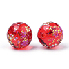 Printed Glass Beads GFB-Q001-12mm-E07-2