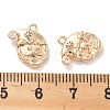 Brass Micro Pave Cubic Zirconia Pendants KK-M102-11G-3