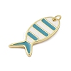 Rack Plating Brass Enamel Pendants KK-Z074-10G-01-2