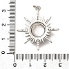 Brass Micro Pave Cubic Zirconia Pendants X-KK-Q043-25P-3