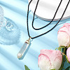 Natural Quartz Crystal Pendant Necklaces NJEW-JN04840-2