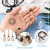 Fashewelry 9Pcs 9 Style Adjustable Braided Waxed Polyester Cord Macrame Pouch Necklace Making NJEW-FW0001-04-13