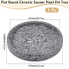 1Pc Flat Round Ceramic Jewelry Display Trays AJEW-BBC0002-49A-2