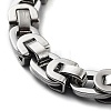304 Stainless Steel Byzantine Chain Bracelet for Men Women BJEW-Z023-13P-2