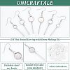 Unicraftale DIY Flat Round Earring with Dome Making Kit DIY-UN0003-41-5