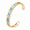 Brass Micro Pave Clear Cubic Zirconia Cuff Bangles BJEW-N302-006B-NF-3
