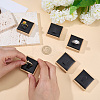 6Pcs Bamboo Single Ring Display Stands with PU Leather/Velvet Mat RDIS-CL0001-01B-3