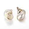 Electroplate Spiral Shell Pendants Y-BSHE-L036-02G-1