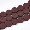 Spray Painted Non-magnetic Synthetic Hematite Beads Strands G-T116-01B-21-1