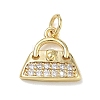Brass with Crystal Rhinestone Charms RB-CBA6830-07G-02-1