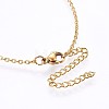Brass Micro Pave Cubic Zirconia Initial Pendant Necklaces NJEW-H486-30G-J-3