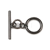 Ring Brass Toggle Clasps KK-G548-38-2