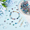 200Pcs 10 Style Electroplate Transparent Glass Beads Strands EGLA-GA0001-15-4
