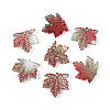 Baking Paint Transparent Glass Pendants DGLA-N014-11B-01-1