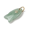 Natural Green Aventurine Pendants X-G-A297-01G-07-2