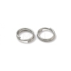 Tarnish Resistant Stainless Steel Split Rings X-STAS-E010-7x0.6mm-2-1