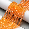 Transparent Electroplate Glass Beads Strands LS-EGLA-A039-T4mm-A23-4