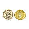 Christmas Series Wax Seal Brass Stamp Head AJEW-Z031-04G-01-1