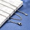 Tarnish Resistant 304 Stainless Steel Necklaces NJEW-E080-13P-4