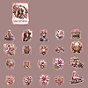 Woman & Flower Waterproof PET Stickers Set DIY-G117-03F-2