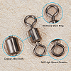 270Pcs 8 Style Brass Fishing Rolling Bearing Connector FIND-FH0002-80-2
