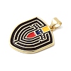 Brass Enamel Pendants KK-L262-19G-2
