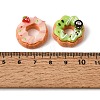 Printed Opaque Resin Imitation Food Cabochons RE-CBAB663-01-3
