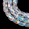 Electroplate Glass Beads Strands EGLA-D031-01Z-5