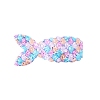 Fish Scale Shiny Cloth Snap Hair Clips PW-WG87473-05-1