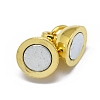Rack Plating Brass Magnetic Clasps with Loops LS-KK-F801-03A-G-3