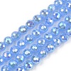 Electroplate Glass Beads Strands EGLA-B013-01A-AB05-1