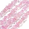 Transparent Crackle Glass Beads Strands GLAA-U004-01M-1